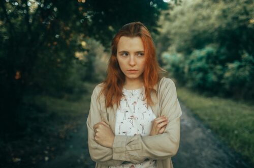 Photo red hair clothes