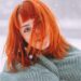 Photo red hair clothes